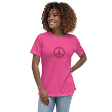 Load image into Gallery viewer, Women&#39;s Peace Relaxed T-Shirt
