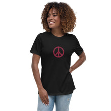 Load image into Gallery viewer, Women&#39;s Peace Relaxed T-Shirt
