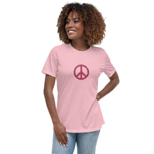 Load image into Gallery viewer, Women&#39;s Peace Relaxed T-Shirt
