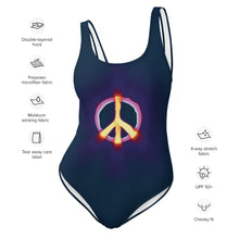 Load image into Gallery viewer, Peace One-Piece Swimsuit
