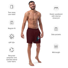 Load image into Gallery viewer, Peace Brown Men&#39;s swim trunks
