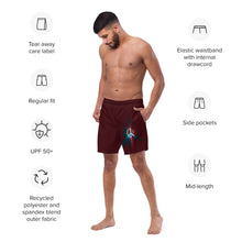 Load image into Gallery viewer, Peace Brown Men&#39;s swim trunks
