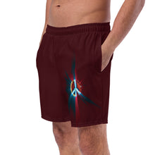 Load image into Gallery viewer, Peace Brown Men&#39;s swim trunks
