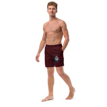 Load image into Gallery viewer, Peace Brown Men&#39;s swim trunks
