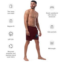 Load image into Gallery viewer, Peace Brown Men&#39;s swim trunks
