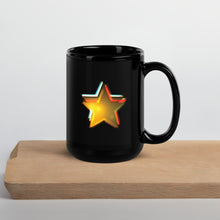 Load image into Gallery viewer, Stars Black Glossy Mug
