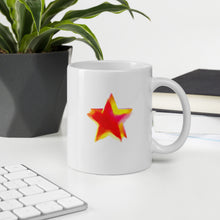 Load image into Gallery viewer, Stars White glossy mug
